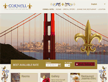 Tablet Screenshot of cornellhotel.com